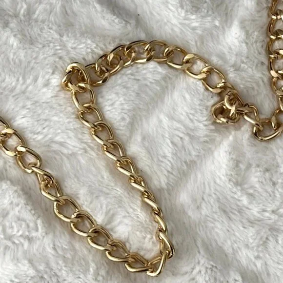 Valentino Orlandi Quilted Vegan Leather Shoulder Bag Gold Chain Black NWT $279 - Picture 15 of 16